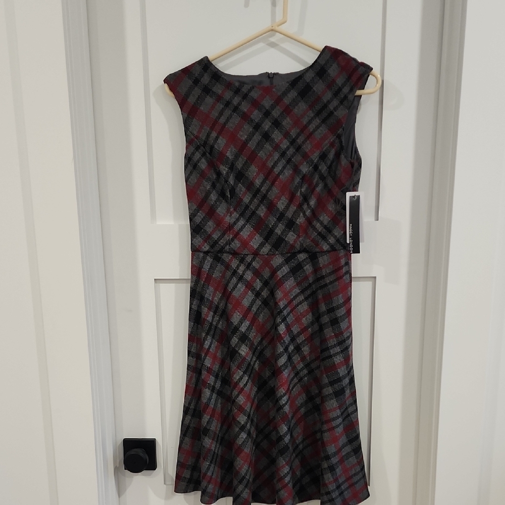 Plaid Sleeveless Dress